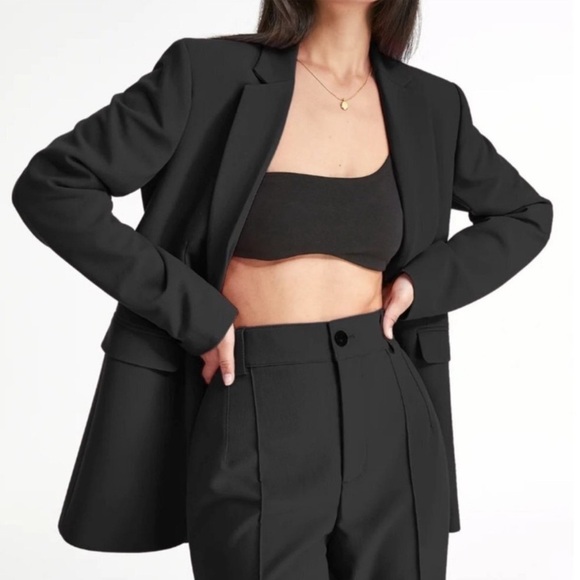 Commense Jackets & Blazers - NWOT - Commense Leisure Relaxed Single Breasted Blazer in Black - Size XS